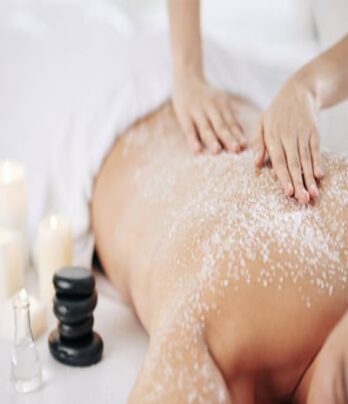 Salt Scrub massage/Aromatherapy essential oils