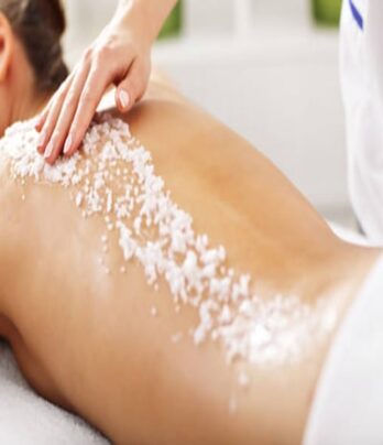 salt/sugar body scrub, body wrap and massage